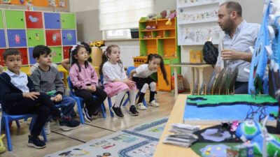 KIRŞEHİR (İHA) – Kırşehir’de anaokulu öğrencileri, Avrupa Birliği destekli eTwinning