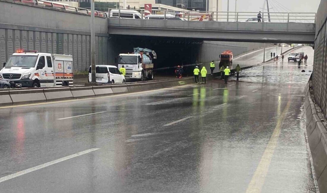 Ankara’da etkili olan sağanak yağışın ardından alt geçitler ve yollar
