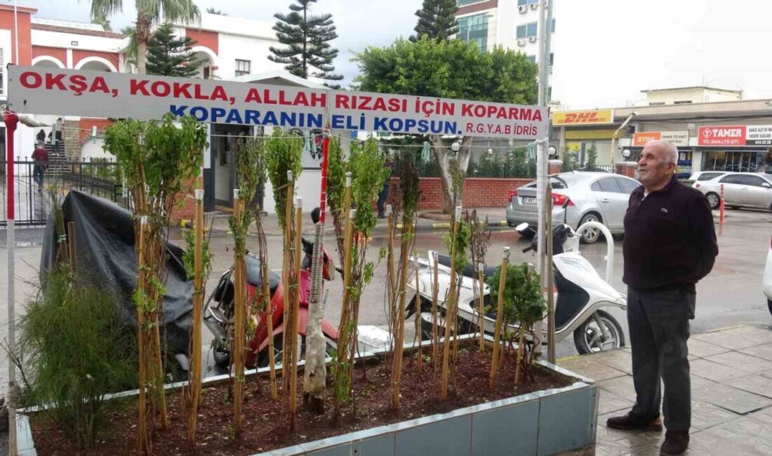 HATAY (İHA) – Hatay’da annesinin çok sevdiği reyhan çiçeklerini 40