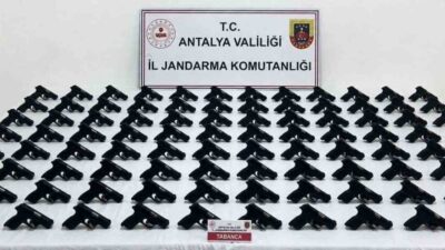 Antalya’nın Serik ilçesinde jandarma ekiplerince düzenlenen operasyonda 100 adet ruhsatsız