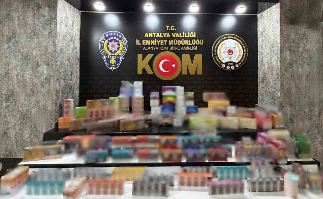 Antalya’da Kaçakçılık ve Organize Suçlarla Mücadele ekiplerince son bir haftada