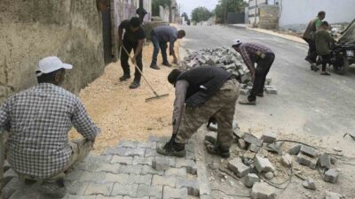 Gaziantep’in Araban ilçesinde geçen yıl başlatılan içme suyu hattı yenileme