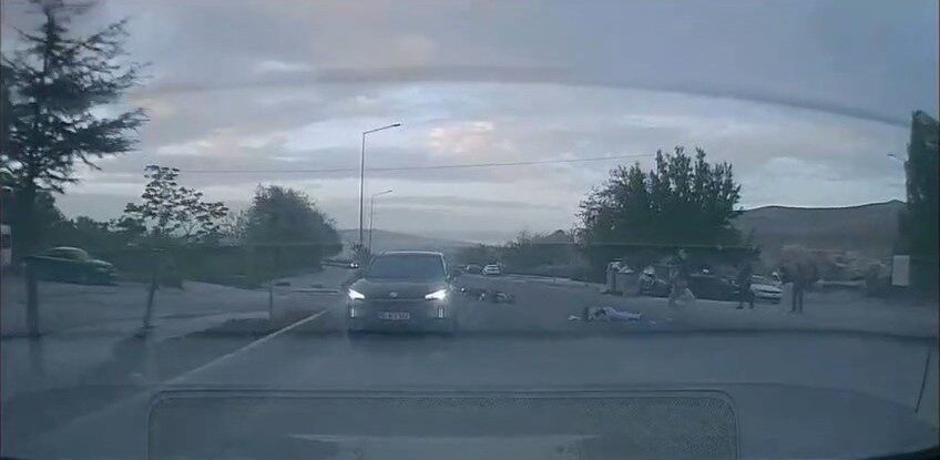 Nevşehir’de motosikletin yayaya çarpması sonucu meydana gelen trafik kazasında 2