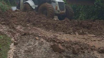 Artvin’in Borçka ilçesinde gece saatlerinde etkili olan yoğun yağış sonrası