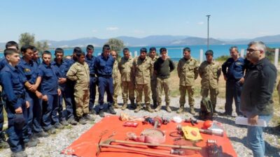 Aydın’ın Didim ilçesinde askeri personele yönelik orman yangınları ile mücadele