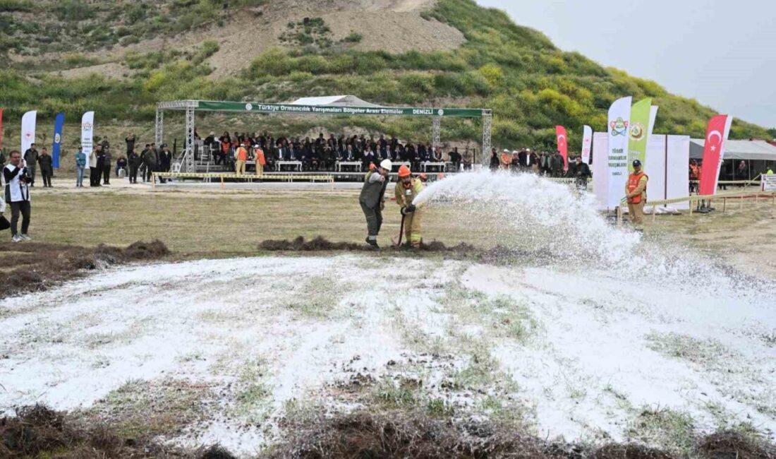 Denizli’de düzenlenen Türkiye Ormancılık Yarışmalarının bölgesel etabında Muğla ekibi birinci