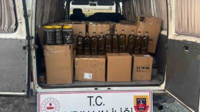 Aydın’ın Köşk ilçesinde jandarma ekiplerince durdurulan araçta yapılan aramada piyasa