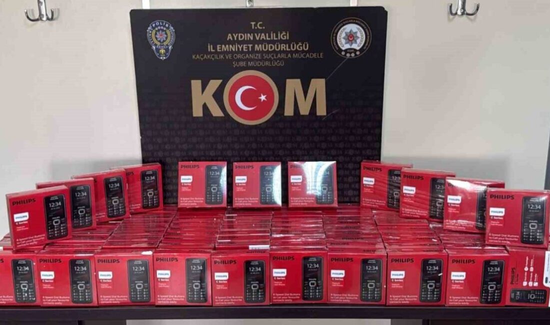 Aydın’ın Efeler ilçesinde polis ekiplerince gerçekleştirilen operasyonda, IMEI kaydı bulunmayan