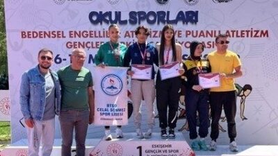 Eskişehir’de düzenlenen Okul Sporları Puanlı Atletizm Gençler Türkiye Şampiyonası’nda Aydınlı