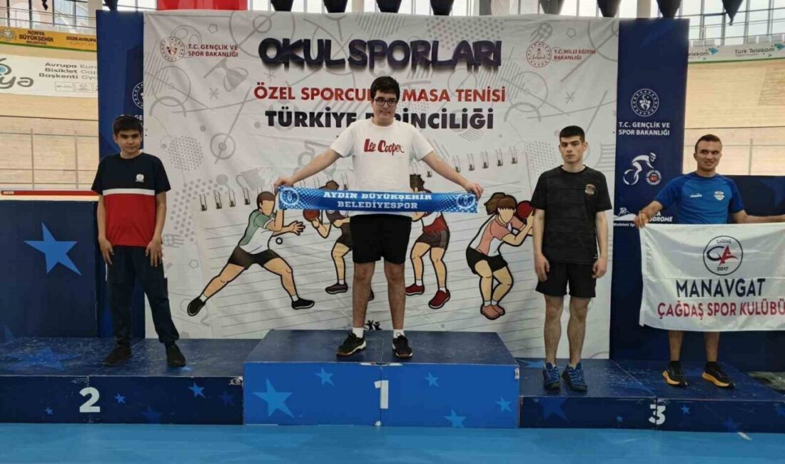 Konya’da düzenlenen Okul Sporları Özel Sporcular Türkiye Masa Tenisi Şampiyonası’nda