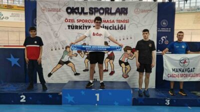 Konya’da düzenlenen Okul Sporları Özel Sporcular Türkiye Masa Tenisi Şampiyonası’nda