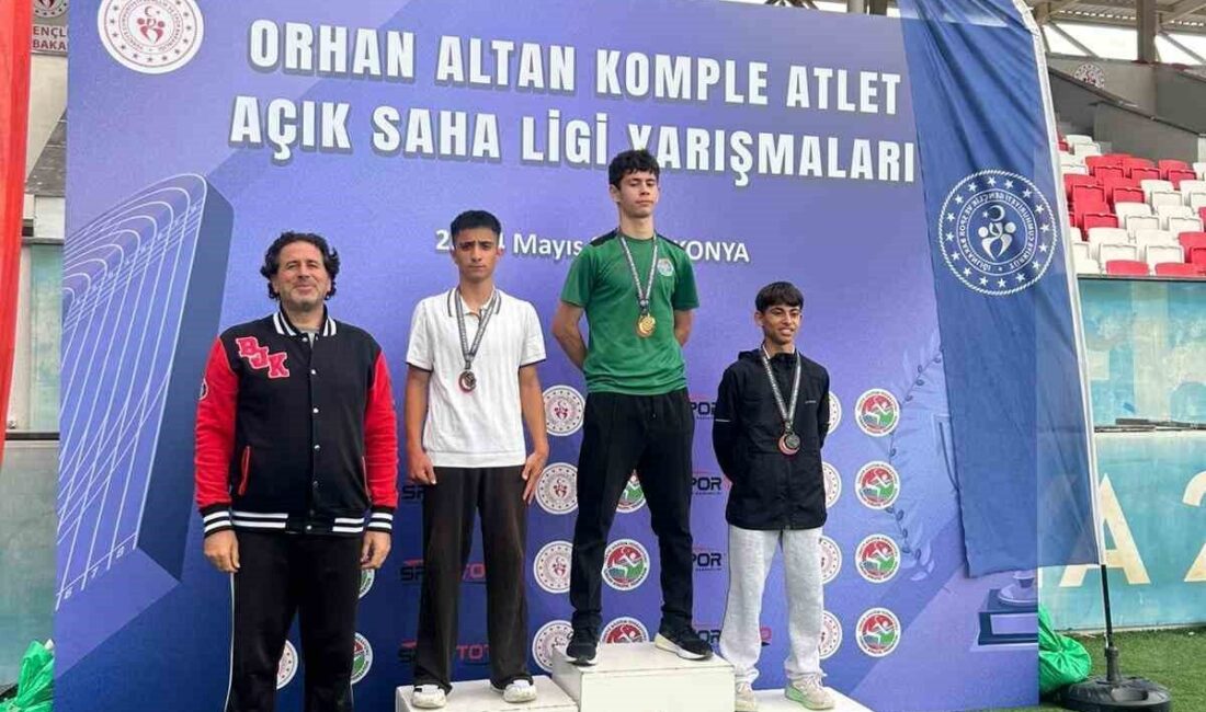 Konya’da düzenlenen Orhan Altan Komple Atlet Açık Saha Yarışmaları’nda Aydınlı