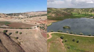 Kırıkkale’de geçen yıl kuraklık nedeniyle su seviyesi düşen göletler, bu