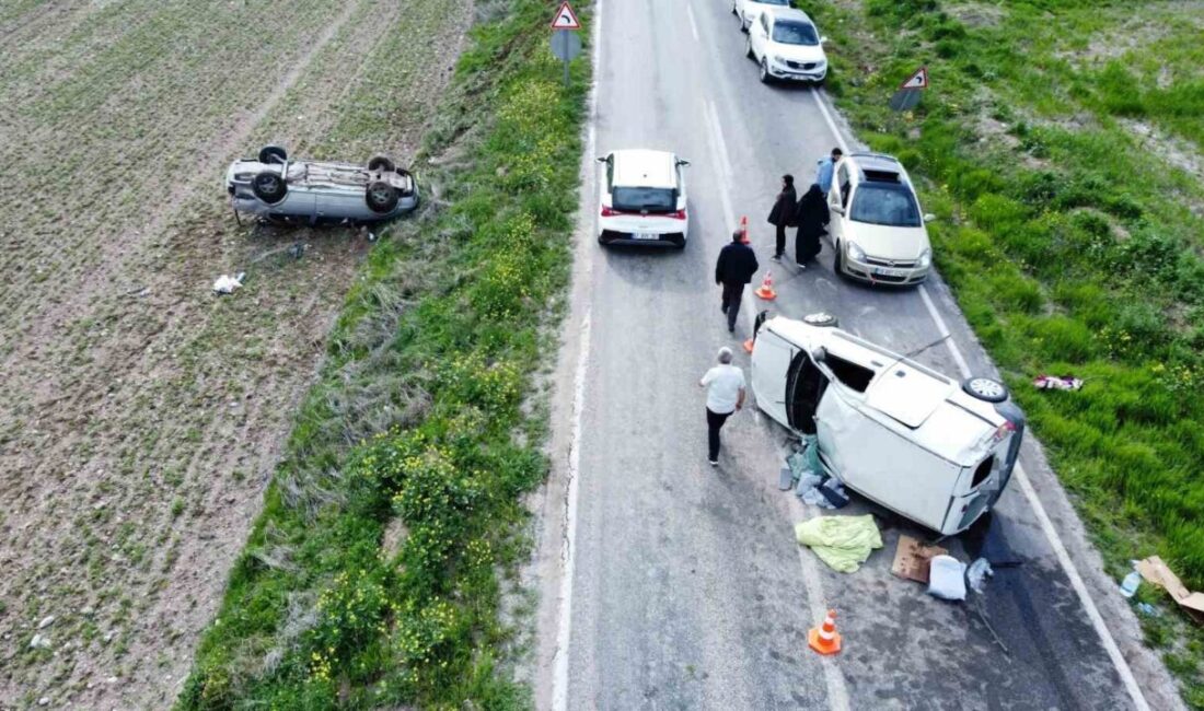 Çorum’un Alaca ilçesinde aynı noktada meydana gelen iki farklı trafik
