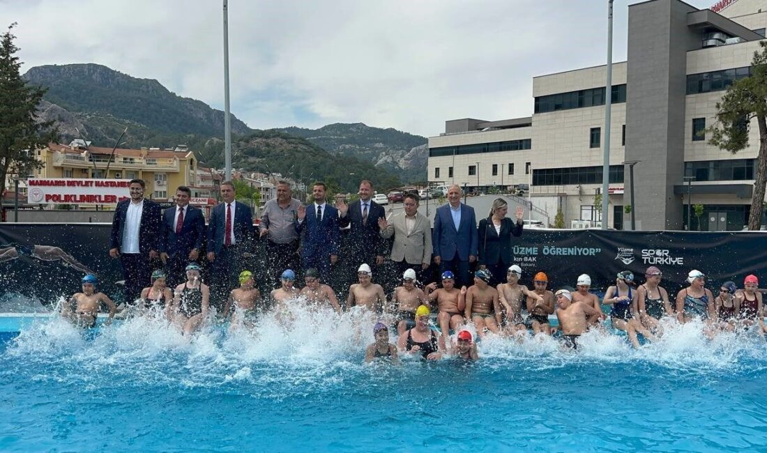 Muğla’nın Marmaris ilçesinde Gençlik ve Spor Bakanlığı tarafından kurulan portatif