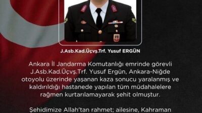 İçişleri Bakanı Mustafa Çiftçi, Ankara-Niğde Otoyolu’nda meydana gelen trafik kazasında