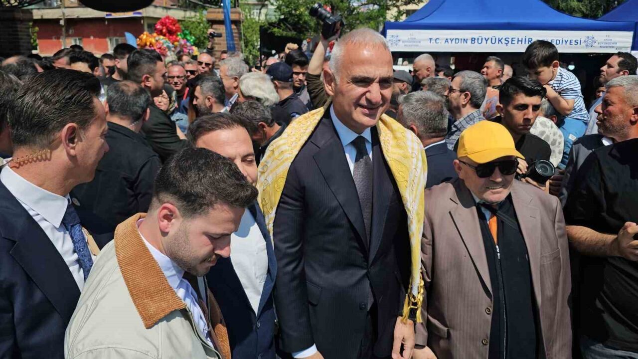 Kültür ve Turizm Bakanı Mehmet Nuri Ersoy, Aydın’ın Nazilli ilçesinde