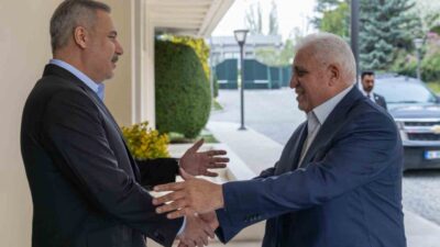 Dışişleri Bakanı Hakan Fidan, Haşdi Şabi Komisyonu Başkanı Falih el-Feyyad