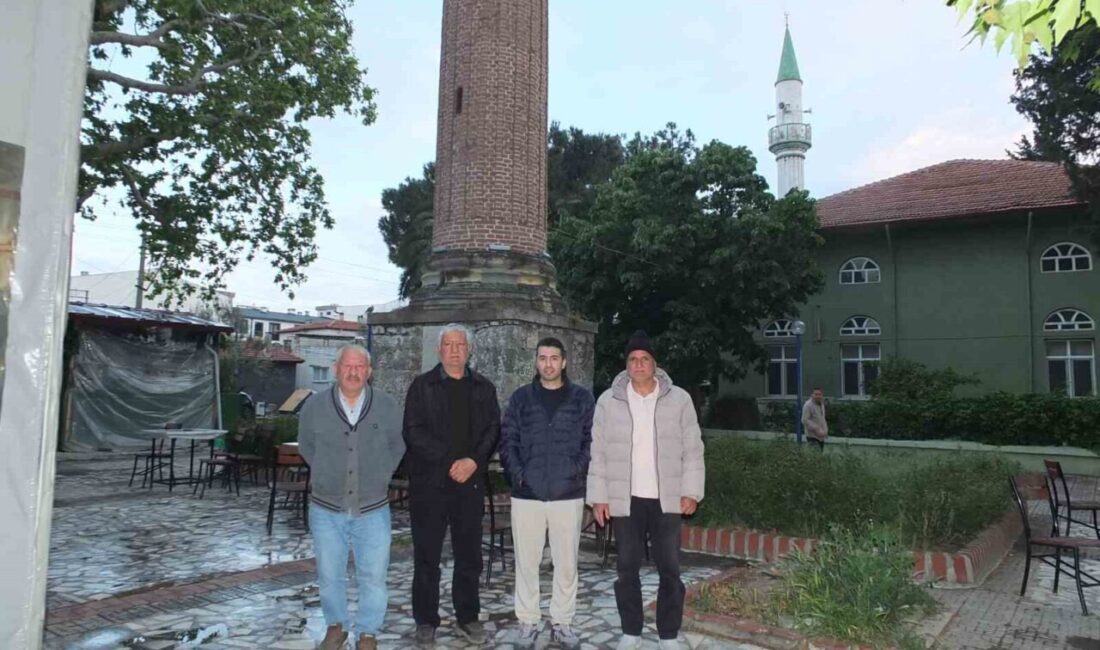 Balıkesir’in Burhaniye ilçesinde, Geriş Mahallesinde yer alan camisiz ’Çerkez Minaresi’