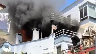 Muğla’nın Marmaris ilçesinde bir apartmanın balkonunda mangal hazırlığı sırasında patlayan