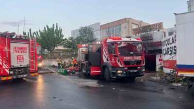 Başakşehir’de dün akşam saatlerinde parfüm imalatı tesisinde yangın çıktı. Yangın