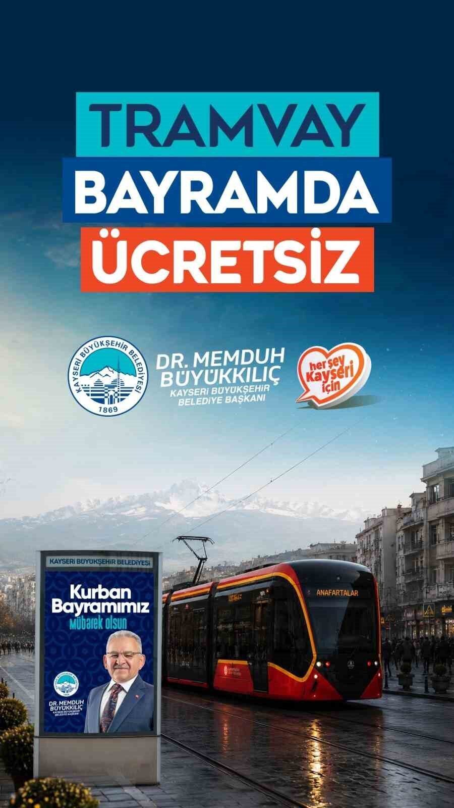 Kayseri Büyükşehir Belediye Başkanı Dr. Memduh Büyükkılıç, Kurban Bayramı boyunca