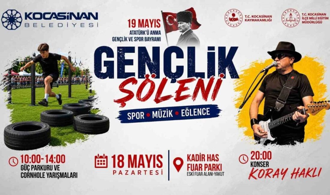 Kocasinan Belediyesi öncülüğünde 19 Mayıs Atatürk’ü Anma ve Gençlik ve