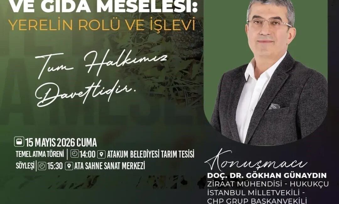 Samsun’un Atakum Belediyesi tarafından hayata geçirilecek olan Tarım Tesisi’nin temel