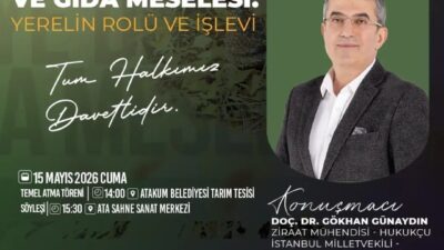 Samsun’un Atakum Belediyesi tarafından hayata geçirilecek olan Tarım Tesisi’nin temel