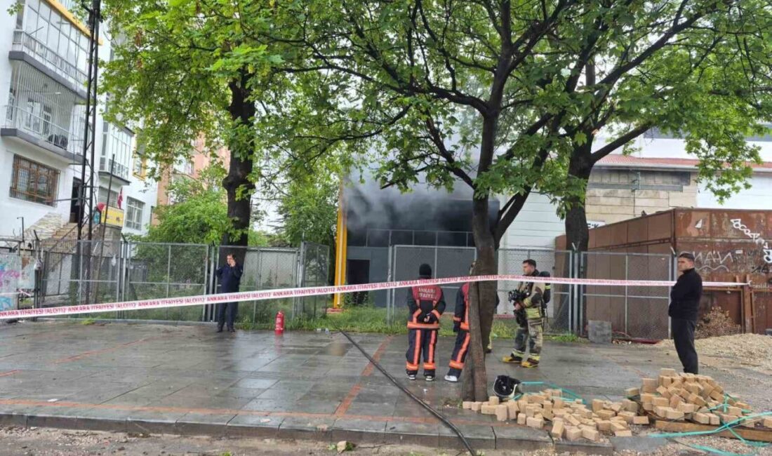 Ankara’da bir trafoda çıkan yangın korkuttu. Olay, Yenimahalle ilçesi Demetevler