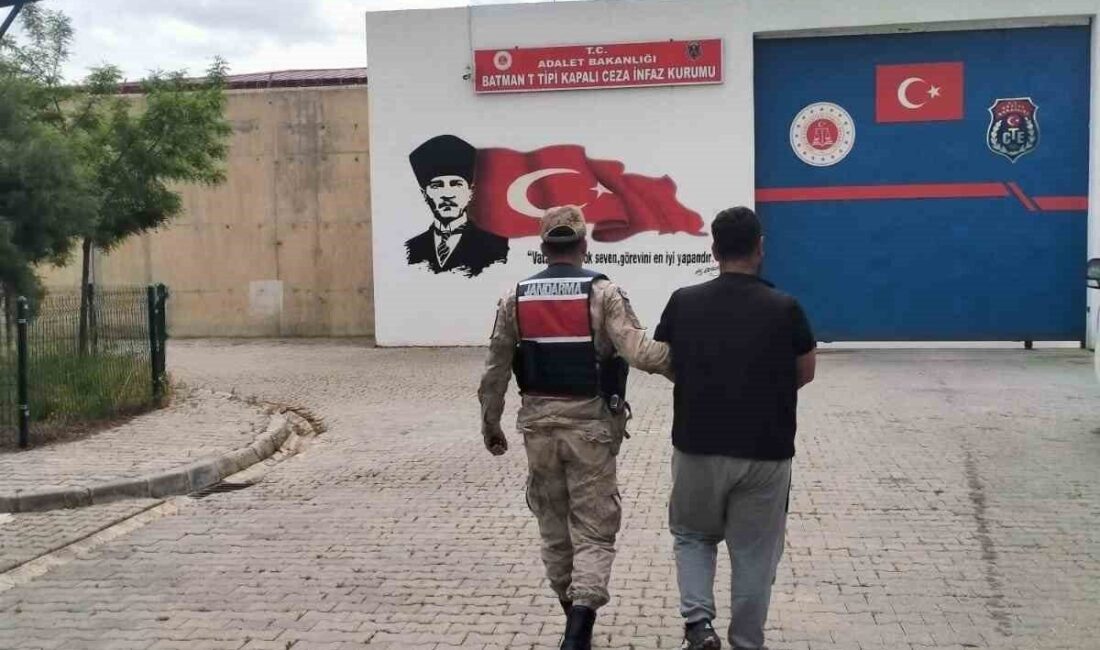 Batman’da 14 yıl hapis cezası bulunan şahıs, jandarma ekiplerince yakalandı.