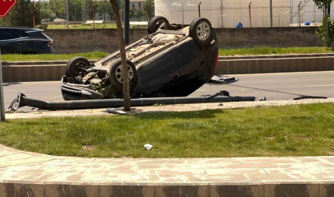 Batman’da meydana gelen kazada kontrolden çıkarak takla atan otomobilin sürücüsü