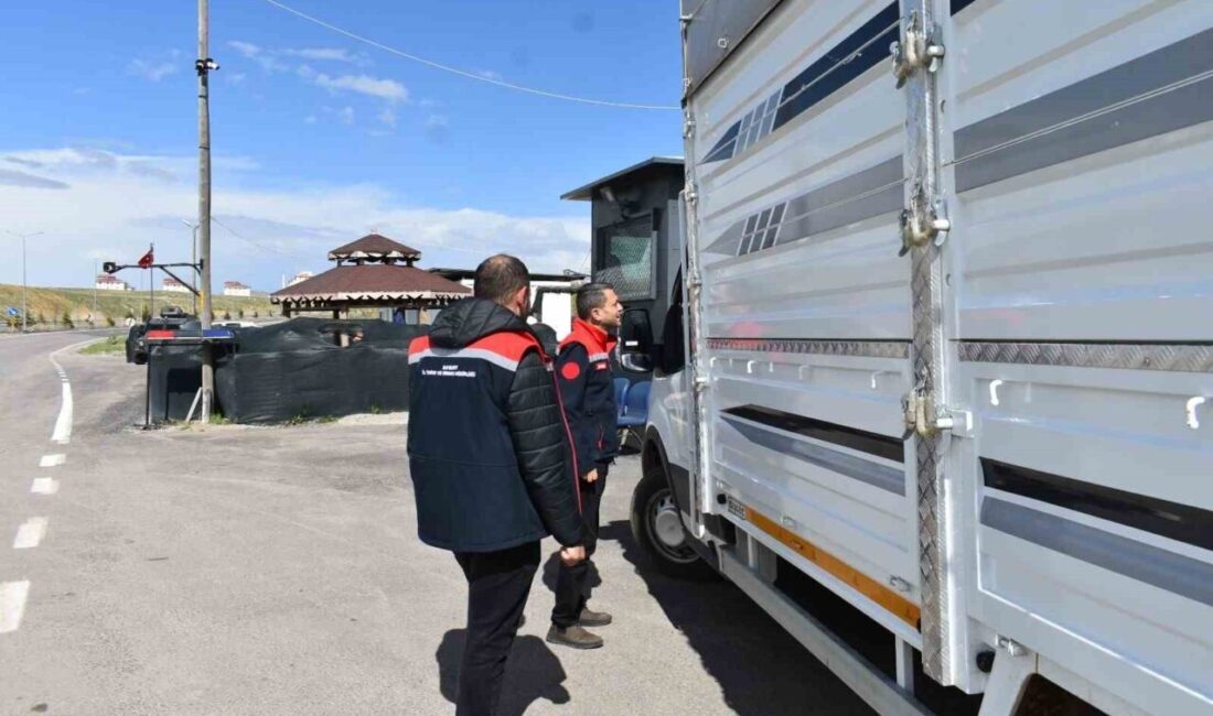 Bayburt’ta Kurban Bayramı öncesi canlı hayvan sevkiyatlarına yönelik yol denetimleri