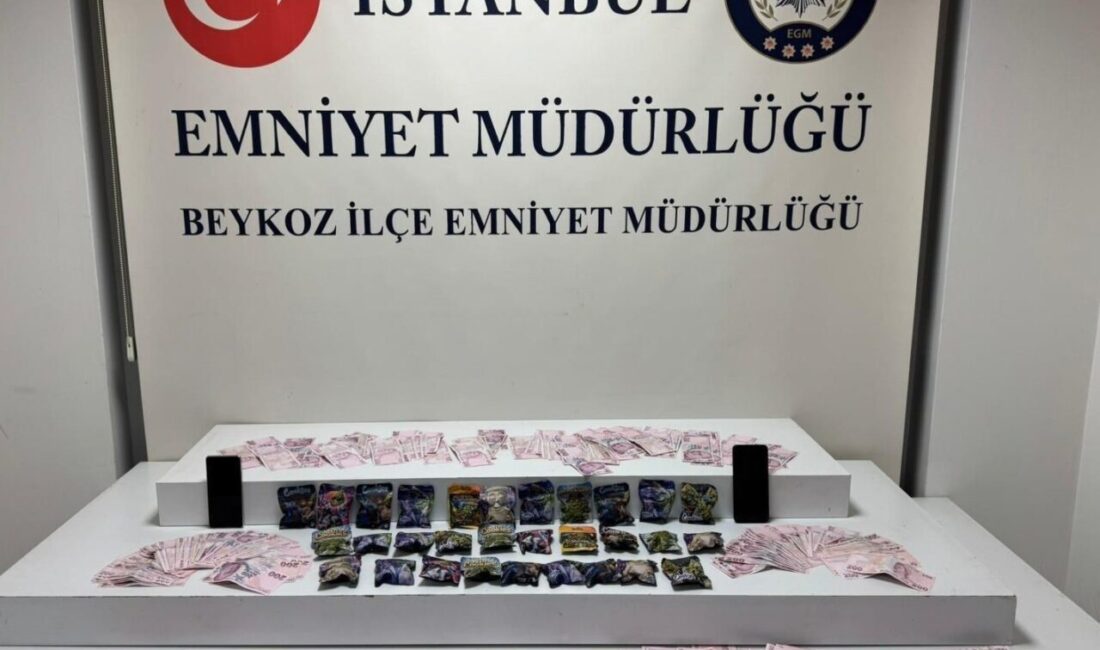 Beykoz’da gerçekleştirilen narkotik operasyonunda durdurulan şüpheli bir aracın gizli bölmelerinden