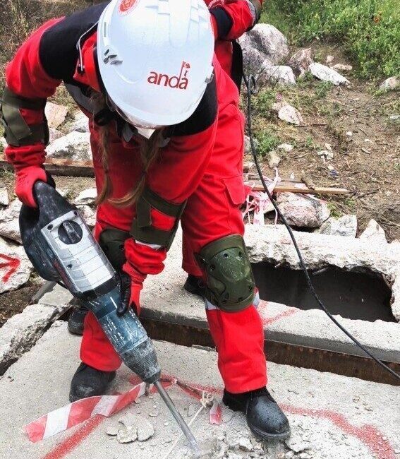 Bilecik’te Arama ve Nefesle Dayanışma Arama Kurtarma (ANDA) ekiplerince gerçeğini