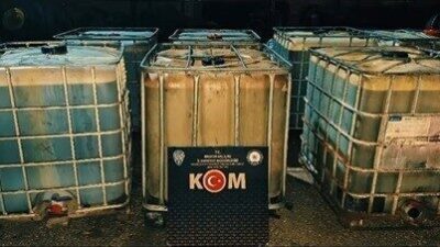 Bilecik’te bir tırda yapılan aramada 5 bin 100 litre kaçak