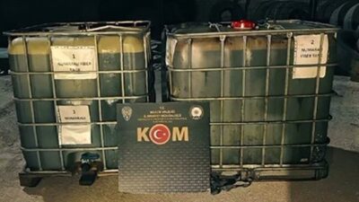 Bilecik’te bir araçta yapılan aramada bin 900 litre karışımlı kaçak
