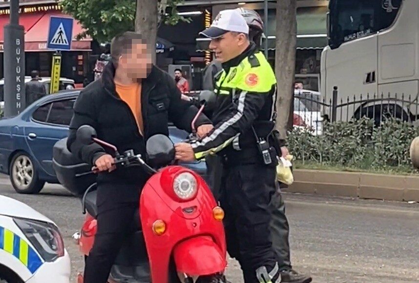 Kahramanmaraş’ta piyasa değeri yaklaşık 20 bin lira olan motosikleti ehliyetsiz