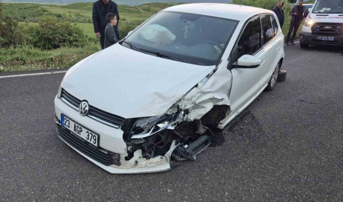 Bingöl’de iki aracın çarpışması sonucu meydana gelen trafik kazasında 9