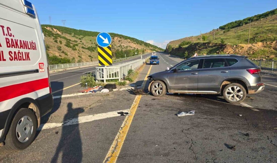 Bingöl’de otomobilin köprü korkuluklarına çarpması sonucu meydana gelen kazada, 5