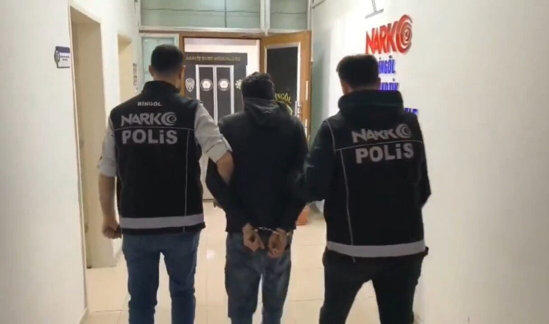 Bingöl’de polis ekipleri tarafından uyuşturucuyla mücadele kapsamında yapılan çalışmada, 1