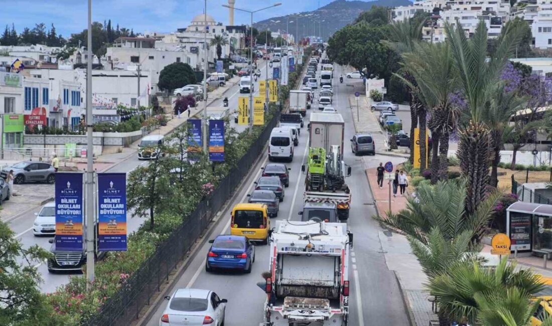 Muğla’nın Bodrum ilçesinde beklenen bayram yoğunluğu başlarken, ilçeye 24 saatte