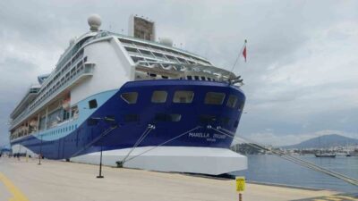 Muğla’nın Bodrum ilçesine gelen Marella Discovery adlı kruvaziyer bin 812