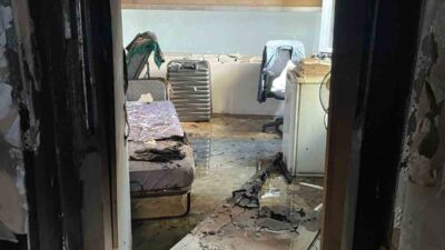 Muğla’nın Bodrum ilçesinde bir işyerinin üst katındaki ikamette çıkan yangın,
