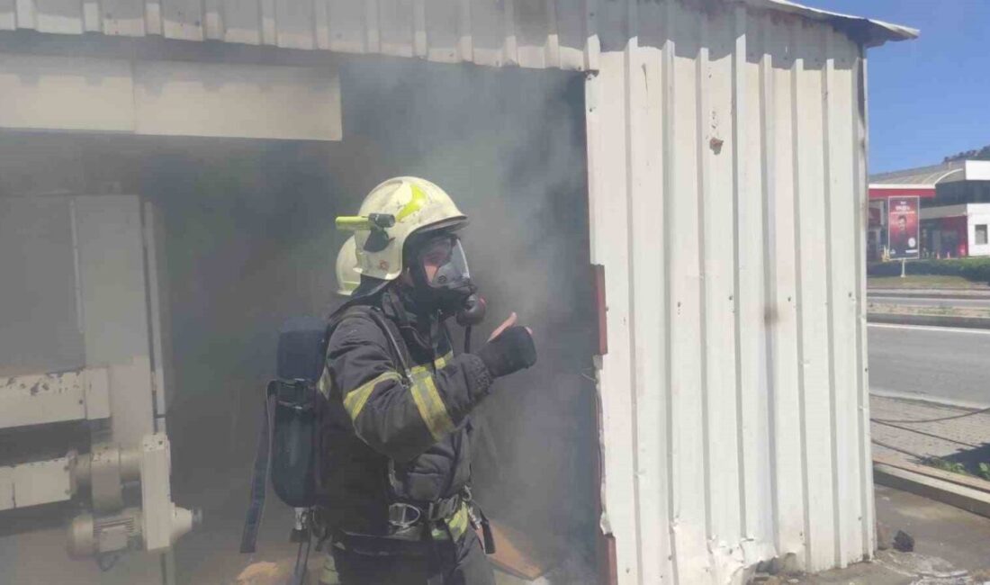 Muğla’nın Bodrum ilçesindeki bir marangozhanede çıkan yangın, itfaiye ekiplerinin müdahalesiyle