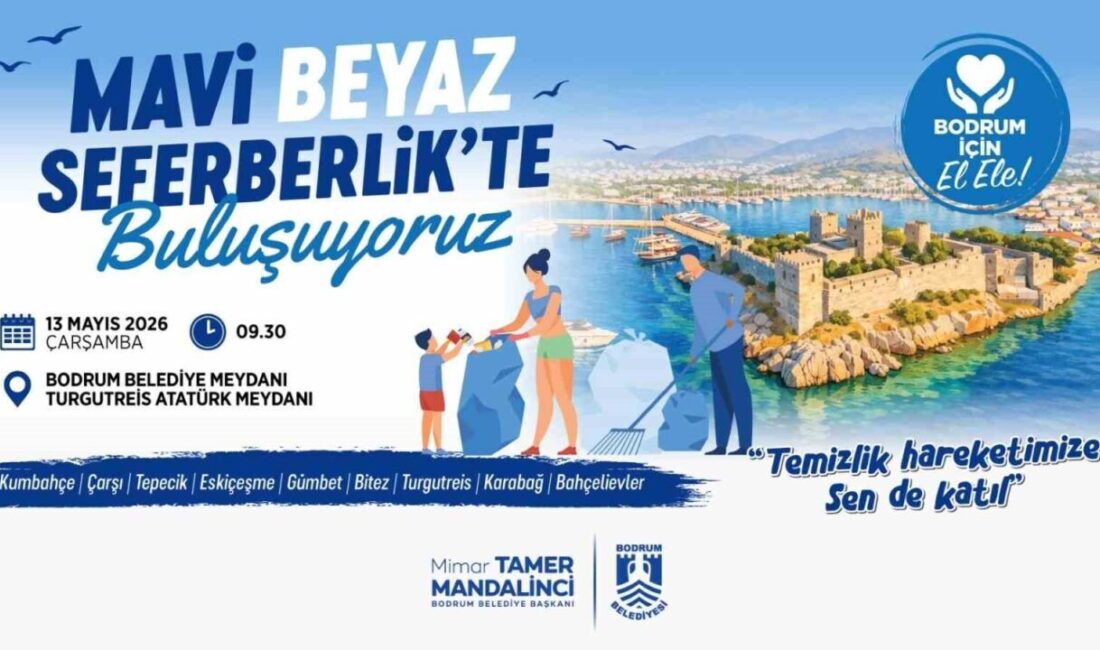 Bodrum Belediye Başkanı Tamer Mandalinci’nin koordinasyonunda Bodrum Belediyesi tarafından “Mavi