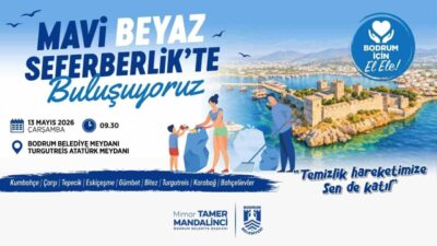 Bodrum Belediye Başkanı Tamer Mandalinci’nin koordinasyonunda Bodrum Belediyesi tarafından “Mavi
