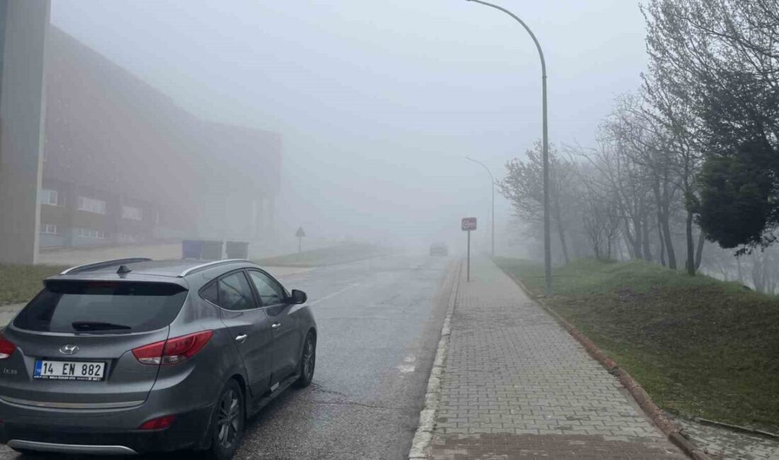 Bolu’da sabah saatlerinde başlayarak öğleye doğru etkisini artıran yoğun sis,