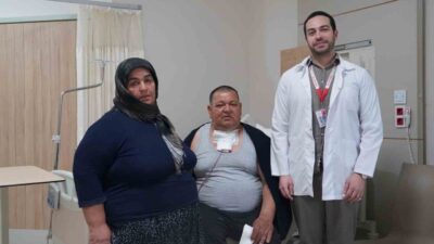 Bilecik’te yıllardır boynunda giderek büyüyen tiroid kitlesi nedeniyle nefes almakta