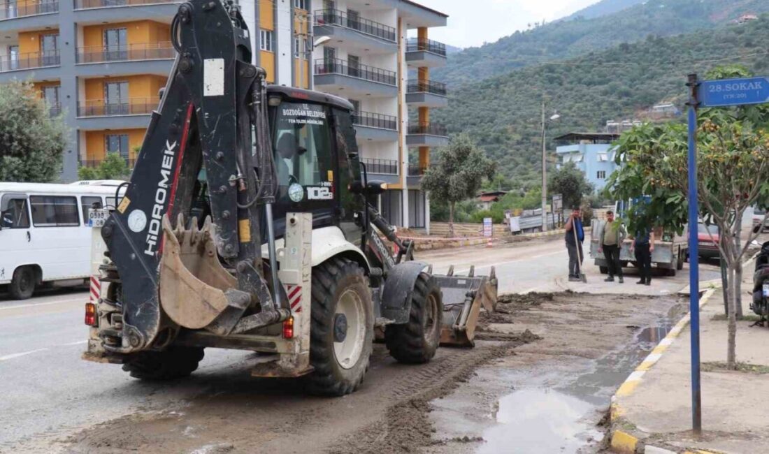 Aydın’ın Bozdoğan ilçesinde etkili olan sağanak yağışın ardından ilçe genelinde